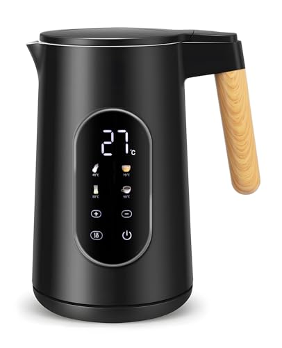 Carehabi-Bouilloire-Electrique-Temperature-Reglable-17L-Bouilloire-Electrique-Inox-Grand-Ecran-Numerique-40-100C-Protection-Anti-ebullition-Noire-0